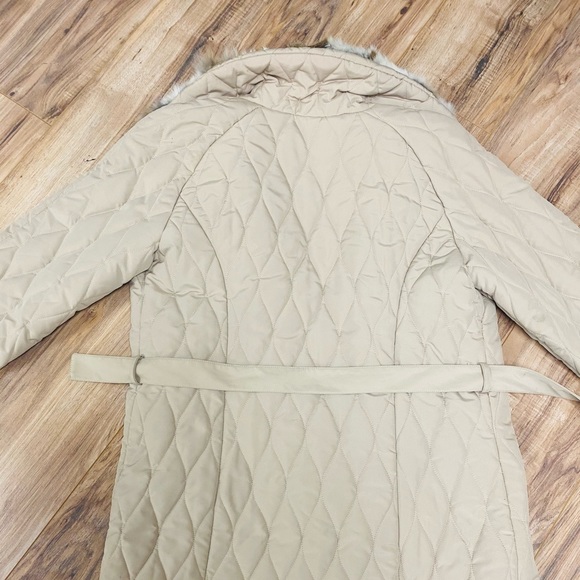 Beige woman’s coat, Made in Italy, Rabbit fur - Picture 2 of 16
